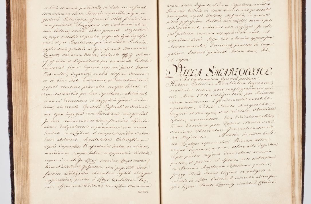 Zdjęcie nr 113 dla obiektu archiwalnego: Visitatio ecclesiarum parachialium, praebendarum, capellarum, hospitalium, confraternitatum, nec non beneficiorum in decanatu Scalensi Kostka comitis in Załuskie Załuski, episcopi Cracoviensis, ducis Severiae per me Andream Nehrebecki S.Th.D., Insignis Collegiatae Sandomieriensis canonicum et scholasticum Scarbimieiensem, delegatum et deputatum extraordinarium visitatorem a.D. 1748 die 23 mensis Aprilis inchoata, ac successivo anno eodem 1748 diec 24 Octobris finita
