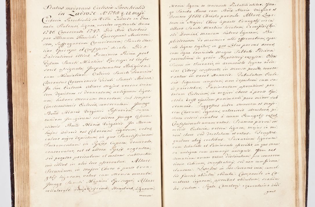 Zdjęcie nr 110 dla obiektu archiwalnego: Visitatio ecclesiarum parachialium, praebendarum, capellarum, hospitalium, confraternitatum, nec non beneficiorum in decanatu Scalensi Kostka comitis in Załuskie Załuski, episcopi Cracoviensis, ducis Severiae per me Andream Nehrebecki S.Th.D., Insignis Collegiatae Sandomieriensis canonicum et scholasticum Scarbimieiensem, delegatum et deputatum extraordinarium visitatorem a.D. 1748 die 23 mensis Aprilis inchoata, ac successivo anno eodem 1748 diec 24 Octobris finita