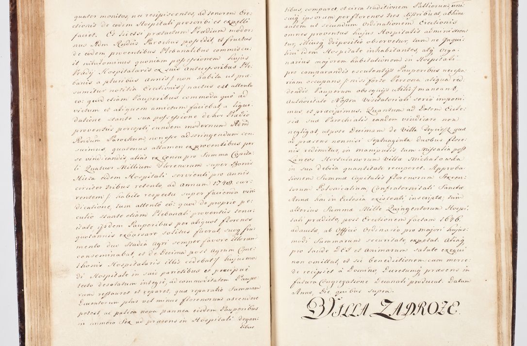 Zdjęcie nr 108 dla obiektu archiwalnego: Visitatio ecclesiarum parachialium, praebendarum, capellarum, hospitalium, confraternitatum, nec non beneficiorum in decanatu Scalensi Kostka comitis in Załuskie Załuski, episcopi Cracoviensis, ducis Severiae per me Andream Nehrebecki S.Th.D., Insignis Collegiatae Sandomieriensis canonicum et scholasticum Scarbimieiensem, delegatum et deputatum extraordinarium visitatorem a.D. 1748 die 23 mensis Aprilis inchoata, ac successivo anno eodem 1748 diec 24 Octobris finita