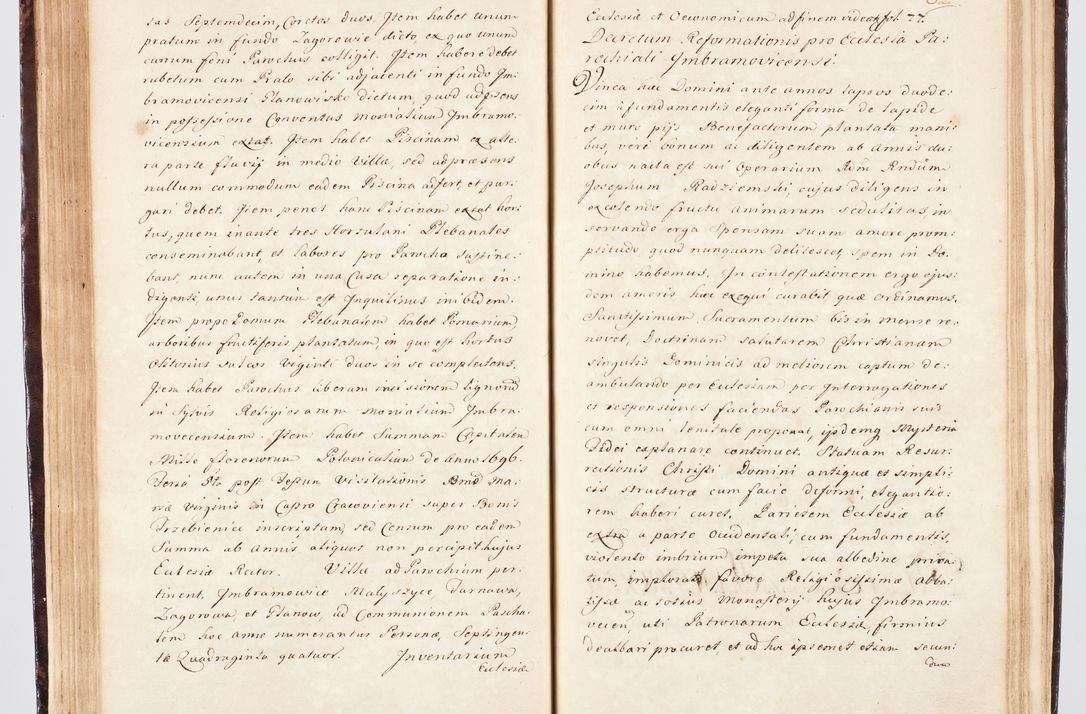 Zdjęcie nr 101 dla obiektu archiwalnego: Visitatio ecclesiarum parachialium, praebendarum, capellarum, hospitalium, confraternitatum, nec non beneficiorum in decanatu Scalensi Kostka comitis in Załuskie Załuski, episcopi Cracoviensis, ducis Severiae per me Andream Nehrebecki S.Th.D., Insignis Collegiatae Sandomieriensis canonicum et scholasticum Scarbimieiensem, delegatum et deputatum extraordinarium visitatorem a.D. 1748 die 23 mensis Aprilis inchoata, ac successivo anno eodem 1748 diec 24 Octobris finita