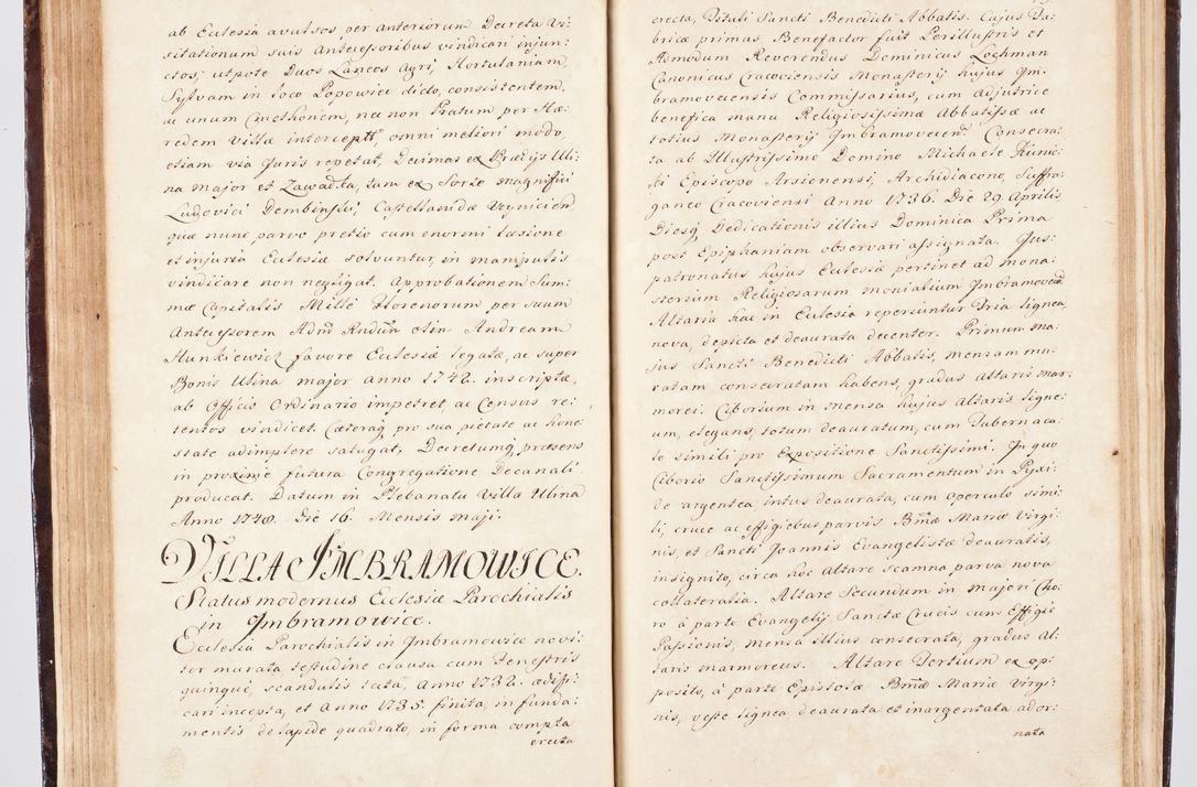 Zdjęcie nr 98 dla obiektu archiwalnego: Visitatio ecclesiarum parachialium, praebendarum, capellarum, hospitalium, confraternitatum, nec non beneficiorum in decanatu Scalensi Kostka comitis in Załuskie Załuski, episcopi Cracoviensis, ducis Severiae per me Andream Nehrebecki S.Th.D., Insignis Collegiatae Sandomieriensis canonicum et scholasticum Scarbimieiensem, delegatum et deputatum extraordinarium visitatorem a.D. 1748 die 23 mensis Aprilis inchoata, ac successivo anno eodem 1748 diec 24 Octobris finita