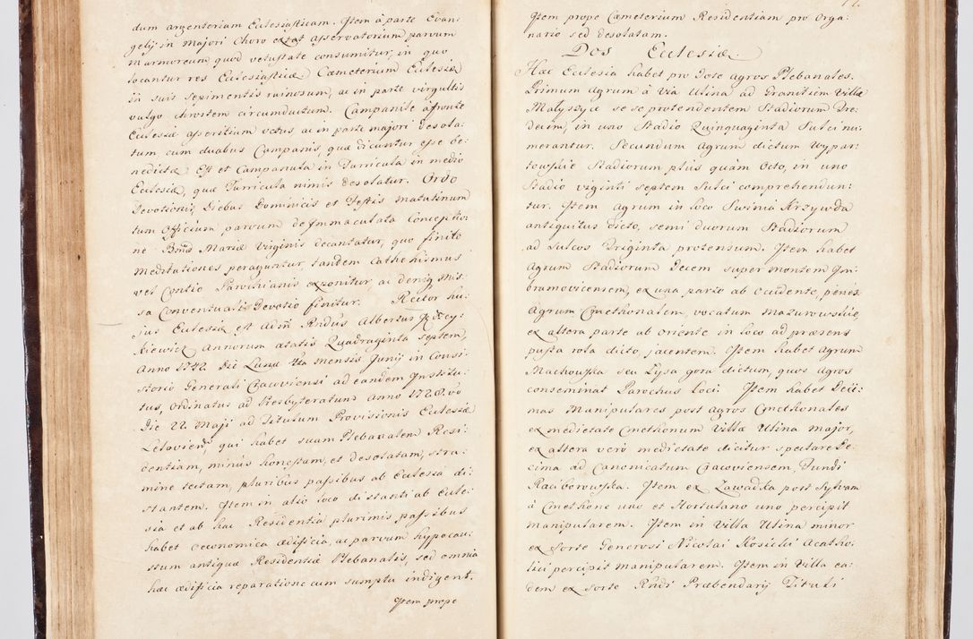 Zdjęcie nr 96 dla obiektu archiwalnego: Visitatio ecclesiarum parachialium, praebendarum, capellarum, hospitalium, confraternitatum, nec non beneficiorum in decanatu Scalensi Kostka comitis in Załuskie Załuski, episcopi Cracoviensis, ducis Severiae per me Andream Nehrebecki S.Th.D., Insignis Collegiatae Sandomieriensis canonicum et scholasticum Scarbimieiensem, delegatum et deputatum extraordinarium visitatorem a.D. 1748 die 23 mensis Aprilis inchoata, ac successivo anno eodem 1748 diec 24 Octobris finita