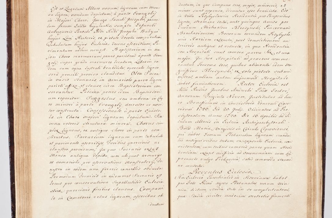Zdjęcie nr 91 dla obiektu archiwalnego: Visitatio ecclesiarum parachialium, praebendarum, capellarum, hospitalium, confraternitatum, nec non beneficiorum in decanatu Scalensi Kostka comitis in Załuskie Załuski, episcopi Cracoviensis, ducis Severiae per me Andream Nehrebecki S.Th.D., Insignis Collegiatae Sandomieriensis canonicum et scholasticum Scarbimieiensem, delegatum et deputatum extraordinarium visitatorem a.D. 1748 die 23 mensis Aprilis inchoata, ac successivo anno eodem 1748 diec 24 Octobris finita
