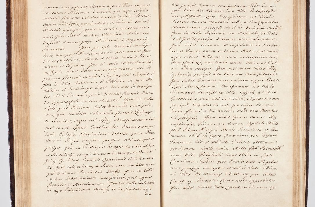 Zdjęcie nr 92 dla obiektu archiwalnego: Visitatio ecclesiarum parachialium, praebendarum, capellarum, hospitalium, confraternitatum, nec non beneficiorum in decanatu Scalensi Kostka comitis in Załuskie Załuski, episcopi Cracoviensis, ducis Severiae per me Andream Nehrebecki S.Th.D., Insignis Collegiatae Sandomieriensis canonicum et scholasticum Scarbimieiensem, delegatum et deputatum extraordinarium visitatorem a.D. 1748 die 23 mensis Aprilis inchoata, ac successivo anno eodem 1748 diec 24 Octobris finita