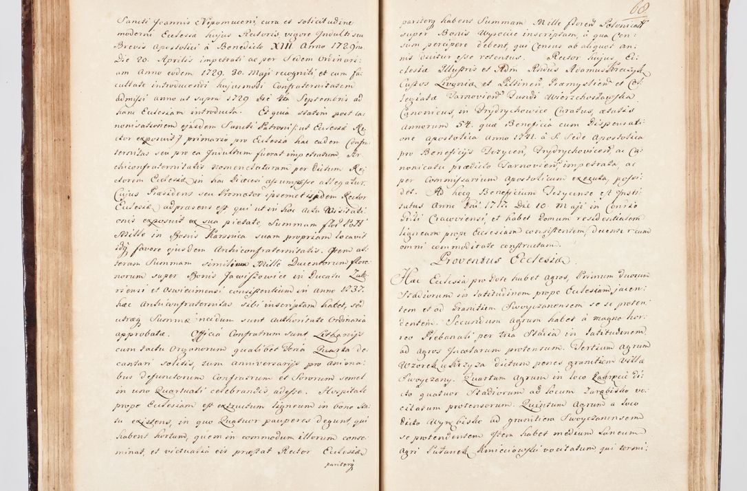 Zdjęcie nr 86 dla obiektu archiwalnego: Visitatio ecclesiarum parachialium, praebendarum, capellarum, hospitalium, confraternitatum, nec non beneficiorum in decanatu Scalensi Kostka comitis in Załuskie Załuski, episcopi Cracoviensis, ducis Severiae per me Andream Nehrebecki S.Th.D., Insignis Collegiatae Sandomieriensis canonicum et scholasticum Scarbimieiensem, delegatum et deputatum extraordinarium visitatorem a.D. 1748 die 23 mensis Aprilis inchoata, ac successivo anno eodem 1748 diec 24 Octobris finita