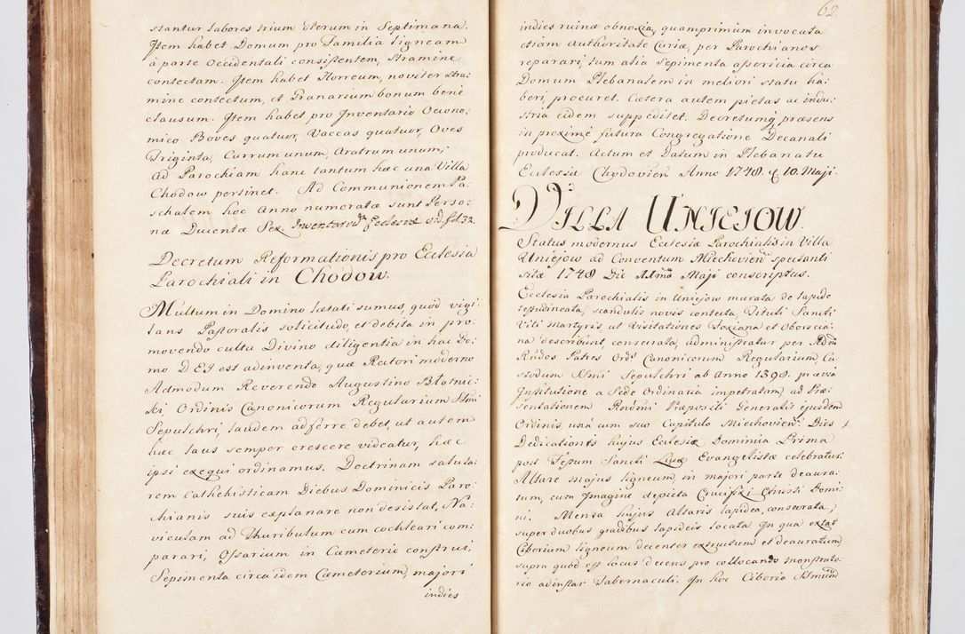 Zdjęcie nr 80 dla obiektu archiwalnego: Visitatio ecclesiarum parachialium, praebendarum, capellarum, hospitalium, confraternitatum, nec non beneficiorum in decanatu Scalensi Kostka comitis in Załuskie Załuski, episcopi Cracoviensis, ducis Severiae per me Andream Nehrebecki S.Th.D., Insignis Collegiatae Sandomieriensis canonicum et scholasticum Scarbimieiensem, delegatum et deputatum extraordinarium visitatorem a.D. 1748 die 23 mensis Aprilis inchoata, ac successivo anno eodem 1748 diec 24 Octobris finita