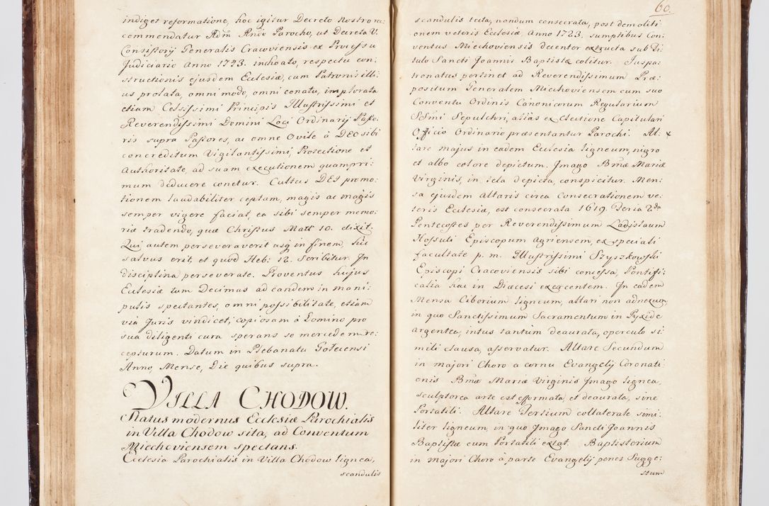 Zdjęcie nr 78 dla obiektu archiwalnego: Visitatio ecclesiarum parachialium, praebendarum, capellarum, hospitalium, confraternitatum, nec non beneficiorum in decanatu Scalensi Kostka comitis in Załuskie Załuski, episcopi Cracoviensis, ducis Severiae per me Andream Nehrebecki S.Th.D., Insignis Collegiatae Sandomieriensis canonicum et scholasticum Scarbimieiensem, delegatum et deputatum extraordinarium visitatorem a.D. 1748 die 23 mensis Aprilis inchoata, ac successivo anno eodem 1748 diec 24 Octobris finita