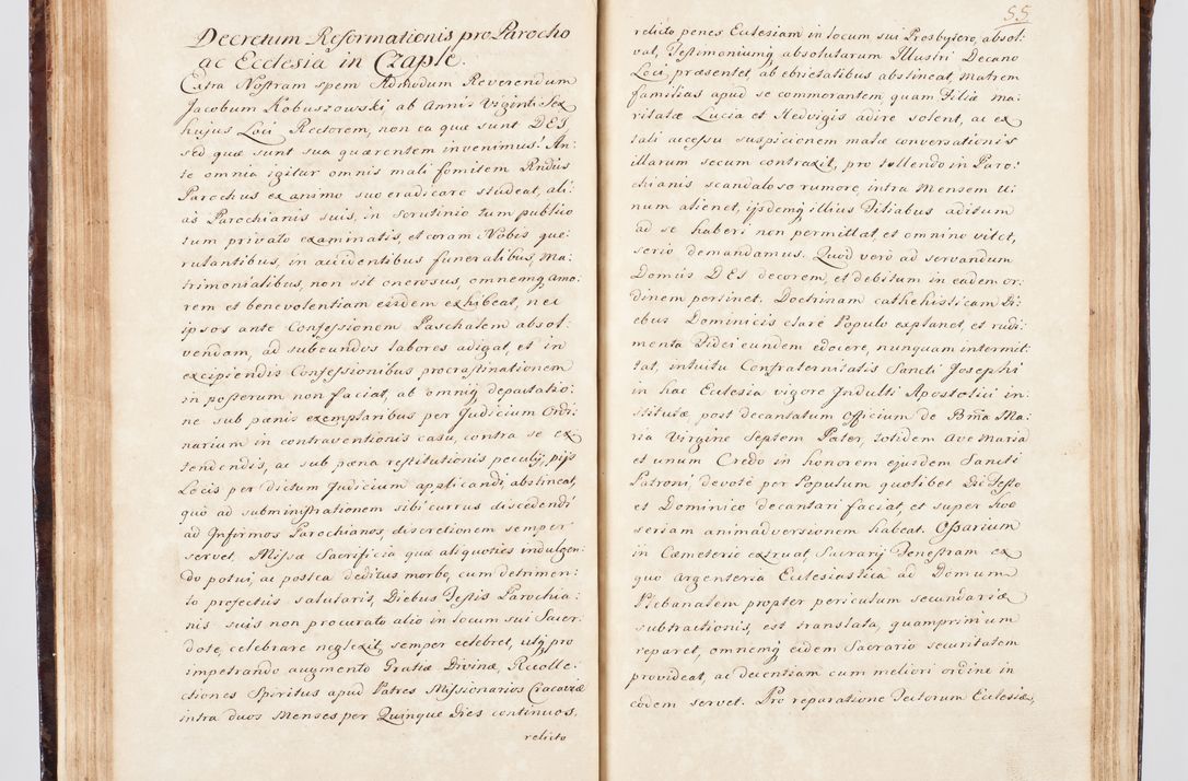 Zdjęcie nr 73 dla obiektu archiwalnego: Visitatio ecclesiarum parachialium, praebendarum, capellarum, hospitalium, confraternitatum, nec non beneficiorum in decanatu Scalensi Kostka comitis in Załuskie Załuski, episcopi Cracoviensis, ducis Severiae per me Andream Nehrebecki S.Th.D., Insignis Collegiatae Sandomieriensis canonicum et scholasticum Scarbimieiensem, delegatum et deputatum extraordinarium visitatorem a.D. 1748 die 23 mensis Aprilis inchoata, ac successivo anno eodem 1748 diec 24 Octobris finita