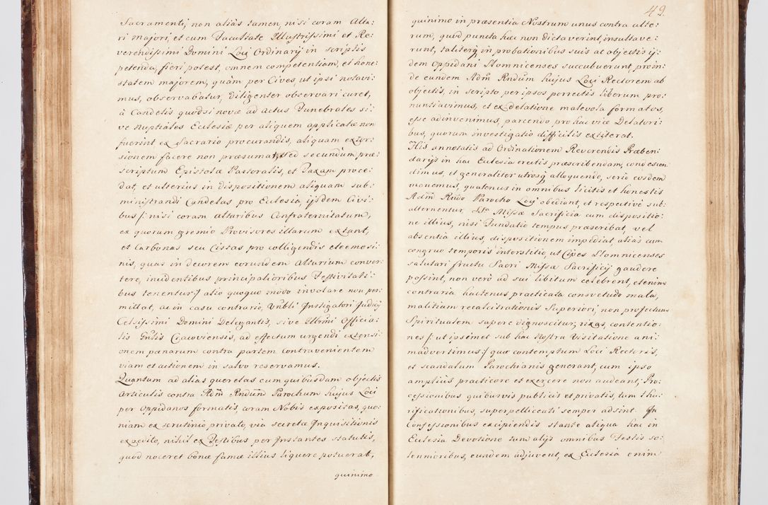 Zdjęcie nr 67 dla obiektu archiwalnego: Visitatio ecclesiarum parachialium, praebendarum, capellarum, hospitalium, confraternitatum, nec non beneficiorum in decanatu Scalensi Kostka comitis in Załuskie Załuski, episcopi Cracoviensis, ducis Severiae per me Andream Nehrebecki S.Th.D., Insignis Collegiatae Sandomieriensis canonicum et scholasticum Scarbimieiensem, delegatum et deputatum extraordinarium visitatorem a.D. 1748 die 23 mensis Aprilis inchoata, ac successivo anno eodem 1748 diec 24 Octobris finita