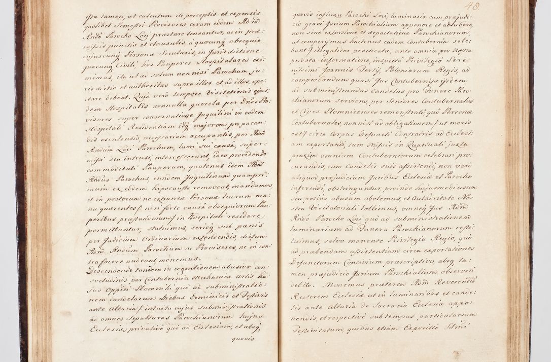 Zdjęcie nr 66 dla obiektu archiwalnego: Visitatio ecclesiarum parachialium, praebendarum, capellarum, hospitalium, confraternitatum, nec non beneficiorum in decanatu Scalensi Kostka comitis in Załuskie Załuski, episcopi Cracoviensis, ducis Severiae per me Andream Nehrebecki S.Th.D., Insignis Collegiatae Sandomieriensis canonicum et scholasticum Scarbimieiensem, delegatum et deputatum extraordinarium visitatorem a.D. 1748 die 23 mensis Aprilis inchoata, ac successivo anno eodem 1748 diec 24 Octobris finita