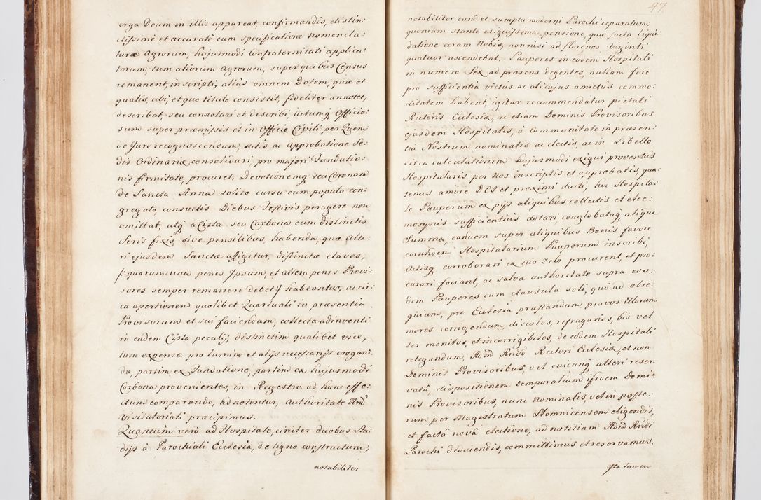 Zdjęcie nr 65 dla obiektu archiwalnego: Visitatio ecclesiarum parachialium, praebendarum, capellarum, hospitalium, confraternitatum, nec non beneficiorum in decanatu Scalensi Kostka comitis in Załuskie Załuski, episcopi Cracoviensis, ducis Severiae per me Andream Nehrebecki S.Th.D., Insignis Collegiatae Sandomieriensis canonicum et scholasticum Scarbimieiensem, delegatum et deputatum extraordinarium visitatorem a.D. 1748 die 23 mensis Aprilis inchoata, ac successivo anno eodem 1748 diec 24 Octobris finita
