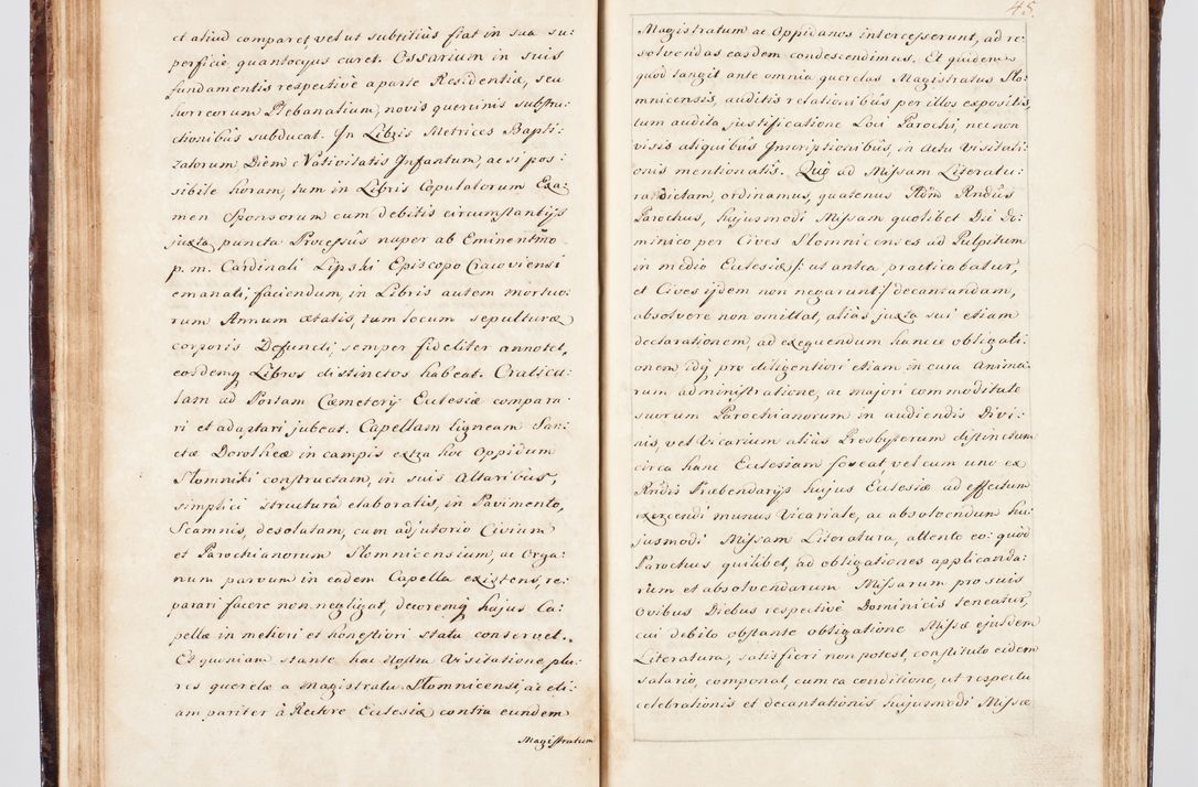 Zdjęcie nr 63 dla obiektu archiwalnego: Visitatio ecclesiarum parachialium, praebendarum, capellarum, hospitalium, confraternitatum, nec non beneficiorum in decanatu Scalensi Kostka comitis in Załuskie Załuski, episcopi Cracoviensis, ducis Severiae per me Andream Nehrebecki S.Th.D., Insignis Collegiatae Sandomieriensis canonicum et scholasticum Scarbimieiensem, delegatum et deputatum extraordinarium visitatorem a.D. 1748 die 23 mensis Aprilis inchoata, ac successivo anno eodem 1748 diec 24 Octobris finita