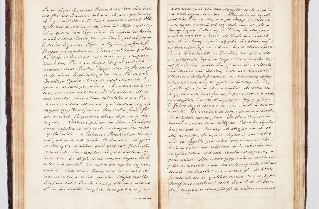 Zdjęcie nr 60 dla obiektu archiwalnego: Visitatio ecclesiarum parachialium, praebendarum, capellarum, hospitalium, confraternitatum, nec non beneficiorum in decanatu Scalensi Kostka comitis in Załuskie Załuski, episcopi Cracoviensis, ducis Severiae per me Andream Nehrebecki S.Th.D., Insignis Collegiatae Sandomieriensis canonicum et scholasticum Scarbimieiensem, delegatum et deputatum extraordinarium visitatorem a.D. 1748 die 23 mensis Aprilis inchoata, ac successivo anno eodem 1748 diec 24 Octobris finita