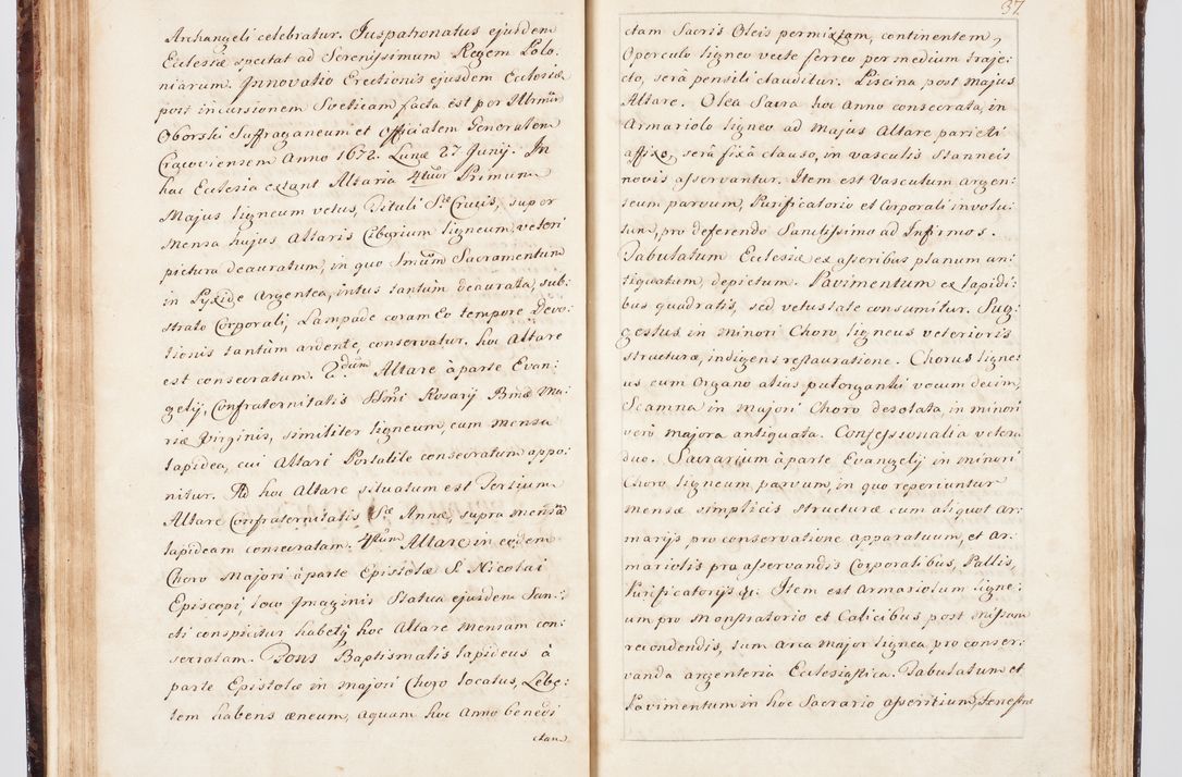Zdjęcie nr 54 dla obiektu archiwalnego: Visitatio ecclesiarum parachialium, praebendarum, capellarum, hospitalium, confraternitatum, nec non beneficiorum in decanatu Scalensi Kostka comitis in Załuskie Załuski, episcopi Cracoviensis, ducis Severiae per me Andream Nehrebecki S.Th.D., Insignis Collegiatae Sandomieriensis canonicum et scholasticum Scarbimieiensem, delegatum et deputatum extraordinarium visitatorem a.D. 1748 die 23 mensis Aprilis inchoata, ac successivo anno eodem 1748 diec 24 Octobris finita
