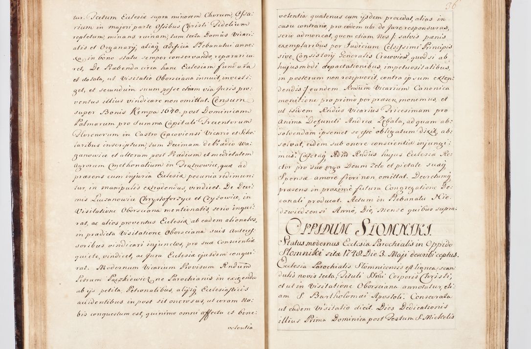 Zdjęcie nr 53 dla obiektu archiwalnego: Visitatio ecclesiarum parachialium, praebendarum, capellarum, hospitalium, confraternitatum, nec non beneficiorum in decanatu Scalensi Kostka comitis in Załuskie Załuski, episcopi Cracoviensis, ducis Severiae per me Andream Nehrebecki S.Th.D., Insignis Collegiatae Sandomieriensis canonicum et scholasticum Scarbimieiensem, delegatum et deputatum extraordinarium visitatorem a.D. 1748 die 23 mensis Aprilis inchoata, ac successivo anno eodem 1748 diec 24 Octobris finita