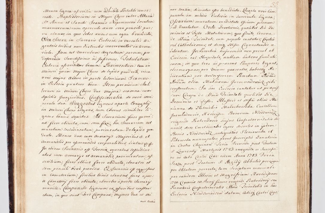 Zdjęcie nr 50 dla obiektu archiwalnego: Visitatio ecclesiarum parachialium, praebendarum, capellarum, hospitalium, confraternitatum, nec non beneficiorum in decanatu Scalensi Kostka comitis in Załuskie Załuski, episcopi Cracoviensis, ducis Severiae per me Andream Nehrebecki S.Th.D., Insignis Collegiatae Sandomieriensis canonicum et scholasticum Scarbimieiensem, delegatum et deputatum extraordinarium visitatorem a.D. 1748 die 23 mensis Aprilis inchoata, ac successivo anno eodem 1748 diec 24 Octobris finita