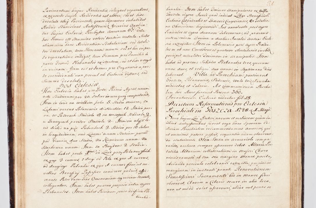 Zdjęcie nr 48 dla obiektu archiwalnego: Visitatio ecclesiarum parachialium, praebendarum, capellarum, hospitalium, confraternitatum, nec non beneficiorum in decanatu Scalensi Kostka comitis in Załuskie Załuski, episcopi Cracoviensis, ducis Severiae per me Andream Nehrebecki S.Th.D., Insignis Collegiatae Sandomieriensis canonicum et scholasticum Scarbimieiensem, delegatum et deputatum extraordinarium visitatorem a.D. 1748 die 23 mensis Aprilis inchoata, ac successivo anno eodem 1748 diec 24 Octobris finita