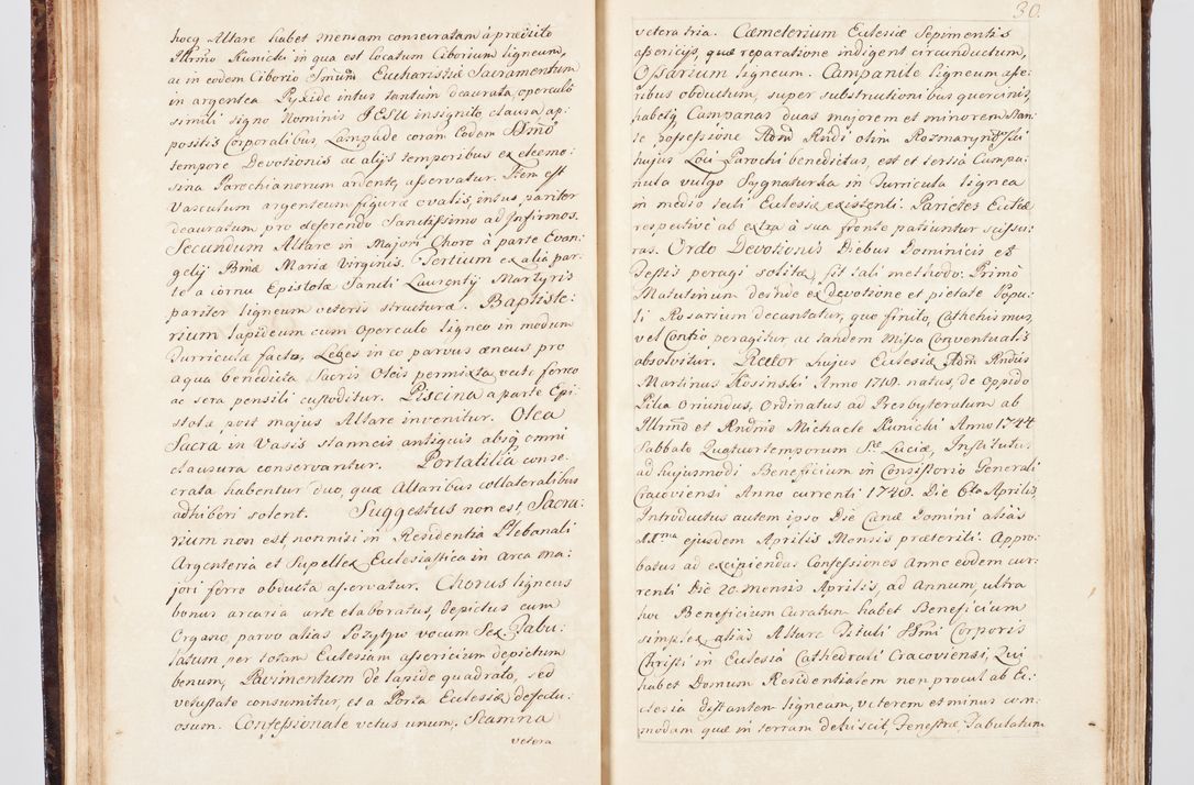 Zdjęcie nr 47 dla obiektu archiwalnego: Visitatio ecclesiarum parachialium, praebendarum, capellarum, hospitalium, confraternitatum, nec non beneficiorum in decanatu Scalensi Kostka comitis in Załuskie Załuski, episcopi Cracoviensis, ducis Severiae per me Andream Nehrebecki S.Th.D., Insignis Collegiatae Sandomieriensis canonicum et scholasticum Scarbimieiensem, delegatum et deputatum extraordinarium visitatorem a.D. 1748 die 23 mensis Aprilis inchoata, ac successivo anno eodem 1748 diec 24 Octobris finita