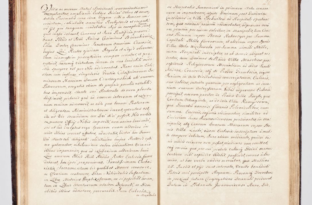 Zdjęcie nr 43 dla obiektu archiwalnego: Visitatio ecclesiarum parachialium, praebendarum, capellarum, hospitalium, confraternitatum, nec non beneficiorum in decanatu Scalensi Kostka comitis in Załuskie Załuski, episcopi Cracoviensis, ducis Severiae per me Andream Nehrebecki S.Th.D., Insignis Collegiatae Sandomieriensis canonicum et scholasticum Scarbimieiensem, delegatum et deputatum extraordinarium visitatorem a.D. 1748 die 23 mensis Aprilis inchoata, ac successivo anno eodem 1748 diec 24 Octobris finita
