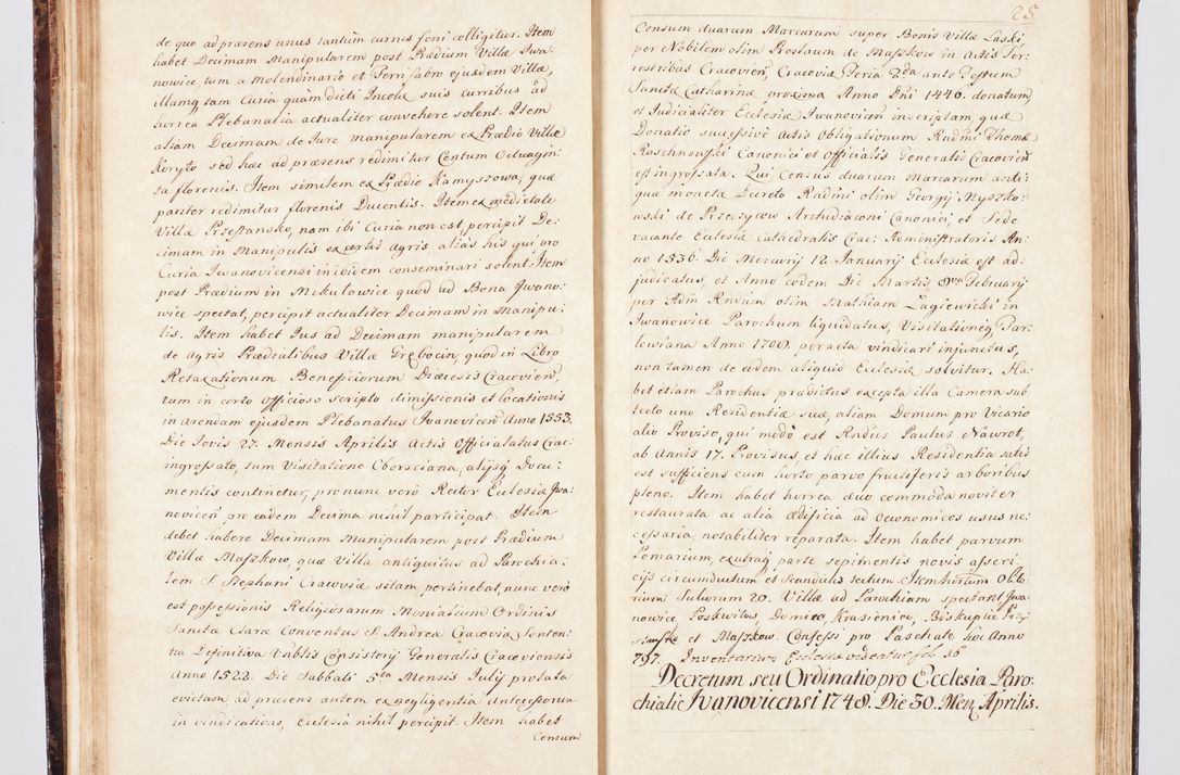 Zdjęcie nr 42 dla obiektu archiwalnego: Visitatio ecclesiarum parachialium, praebendarum, capellarum, hospitalium, confraternitatum, nec non beneficiorum in decanatu Scalensi Kostka comitis in Załuskie Załuski, episcopi Cracoviensis, ducis Severiae per me Andream Nehrebecki S.Th.D., Insignis Collegiatae Sandomieriensis canonicum et scholasticum Scarbimieiensem, delegatum et deputatum extraordinarium visitatorem a.D. 1748 die 23 mensis Aprilis inchoata, ac successivo anno eodem 1748 diec 24 Octobris finita