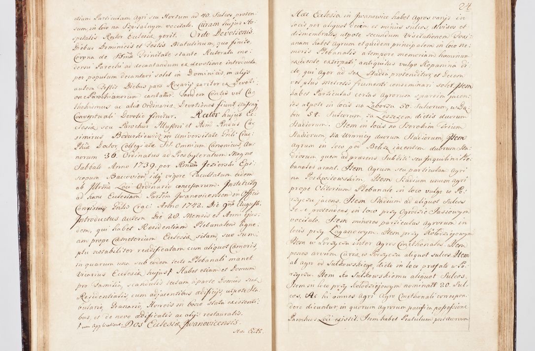Zdjęcie nr 41 dla obiektu archiwalnego: Visitatio ecclesiarum parachialium, praebendarum, capellarum, hospitalium, confraternitatum, nec non beneficiorum in decanatu Scalensi Kostka comitis in Załuskie Załuski, episcopi Cracoviensis, ducis Severiae per me Andream Nehrebecki S.Th.D., Insignis Collegiatae Sandomieriensis canonicum et scholasticum Scarbimieiensem, delegatum et deputatum extraordinarium visitatorem a.D. 1748 die 23 mensis Aprilis inchoata, ac successivo anno eodem 1748 diec 24 Octobris finita