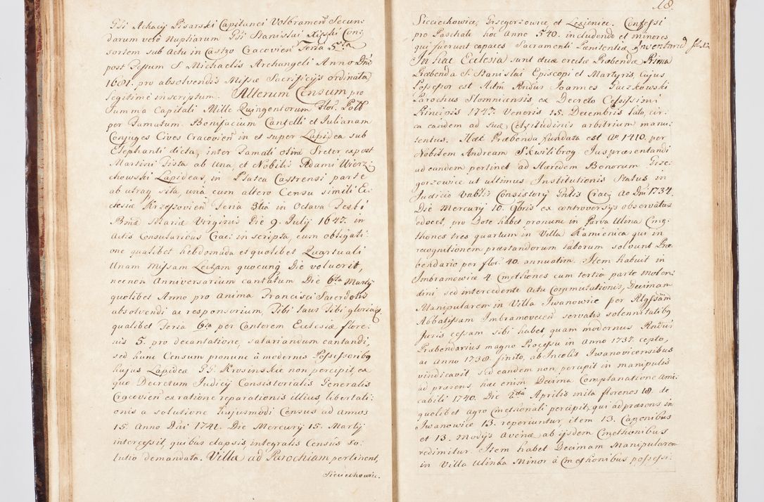 Zdjęcie nr 34 dla obiektu archiwalnego: Visitatio ecclesiarum parachialium, praebendarum, capellarum, hospitalium, confraternitatum, nec non beneficiorum in decanatu Scalensi Kostka comitis in Załuskie Załuski, episcopi Cracoviensis, ducis Severiae per me Andream Nehrebecki S.Th.D., Insignis Collegiatae Sandomieriensis canonicum et scholasticum Scarbimieiensem, delegatum et deputatum extraordinarium visitatorem a.D. 1748 die 23 mensis Aprilis inchoata, ac successivo anno eodem 1748 diec 24 Octobris finita