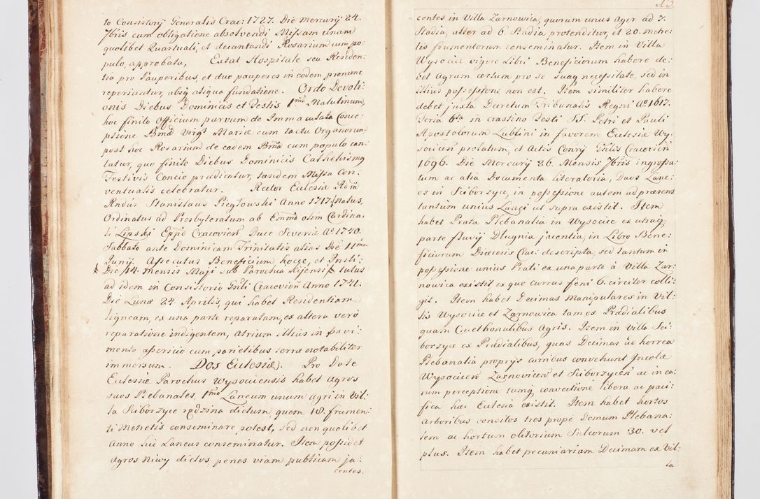 Zdjęcie nr 29 dla obiektu archiwalnego: Visitatio ecclesiarum parachialium, praebendarum, capellarum, hospitalium, confraternitatum, nec non beneficiorum in decanatu Scalensi Kostka comitis in Załuskie Załuski, episcopi Cracoviensis, ducis Severiae per me Andream Nehrebecki S.Th.D., Insignis Collegiatae Sandomieriensis canonicum et scholasticum Scarbimieiensem, delegatum et deputatum extraordinarium visitatorem a.D. 1748 die 23 mensis Aprilis inchoata, ac successivo anno eodem 1748 diec 24 Octobris finita