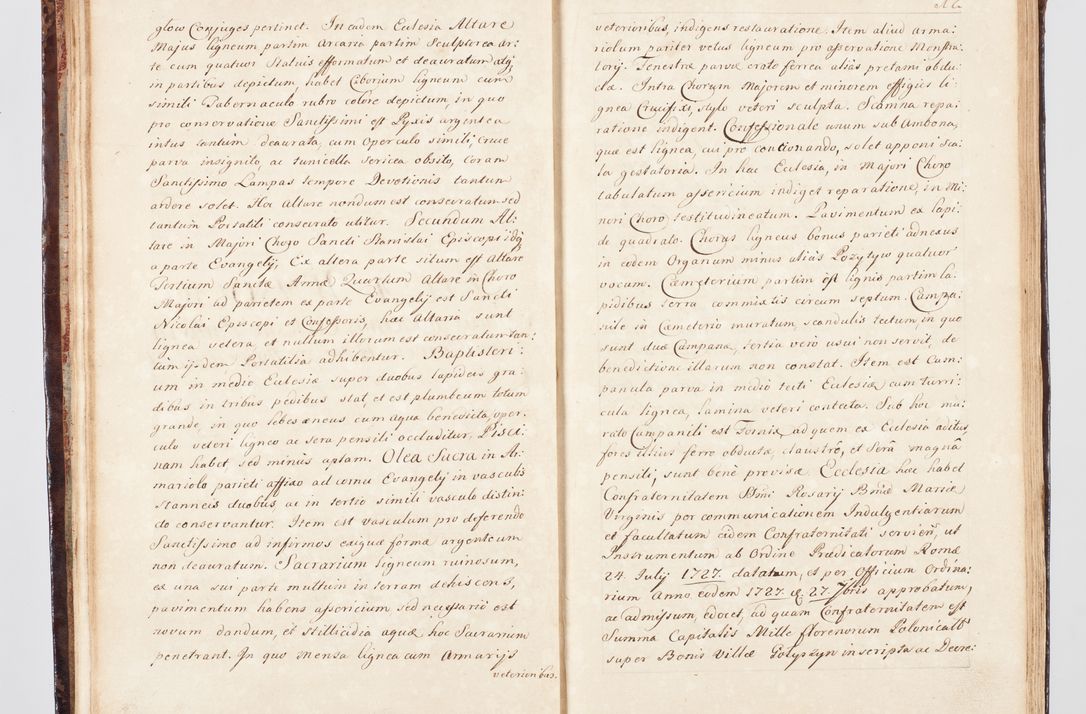 Zdjęcie nr 28 dla obiektu archiwalnego: Visitatio ecclesiarum parachialium, praebendarum, capellarum, hospitalium, confraternitatum, nec non beneficiorum in decanatu Scalensi Kostka comitis in Załuskie Załuski, episcopi Cracoviensis, ducis Severiae per me Andream Nehrebecki S.Th.D., Insignis Collegiatae Sandomieriensis canonicum et scholasticum Scarbimieiensem, delegatum et deputatum extraordinarium visitatorem a.D. 1748 die 23 mensis Aprilis inchoata, ac successivo anno eodem 1748 diec 24 Octobris finita