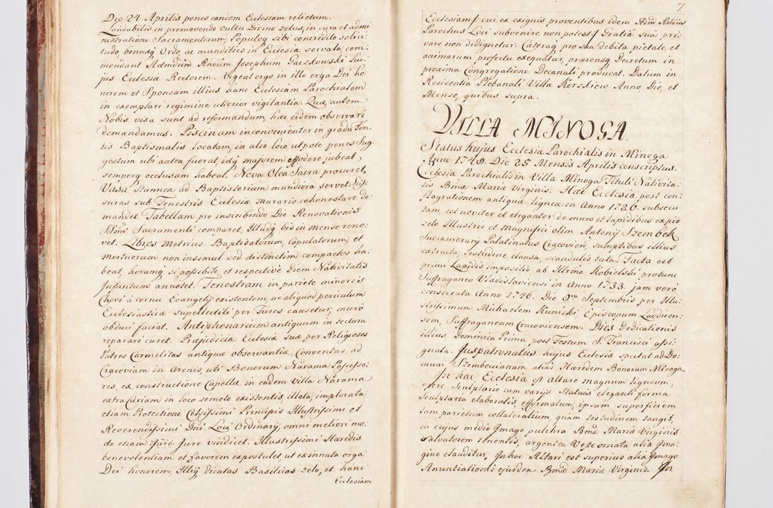 Zdjęcie nr 22 dla obiektu archiwalnego: Visitatio ecclesiarum parachialium, praebendarum, capellarum, hospitalium, confraternitatum, nec non beneficiorum in decanatu Scalensi Kostka comitis in Załuskie Załuski, episcopi Cracoviensis, ducis Severiae per me Andream Nehrebecki S.Th.D., Insignis Collegiatae Sandomieriensis canonicum et scholasticum Scarbimieiensem, delegatum et deputatum extraordinarium visitatorem a.D. 1748 die 23 mensis Aprilis inchoata, ac successivo anno eodem 1748 diec 24 Octobris finita