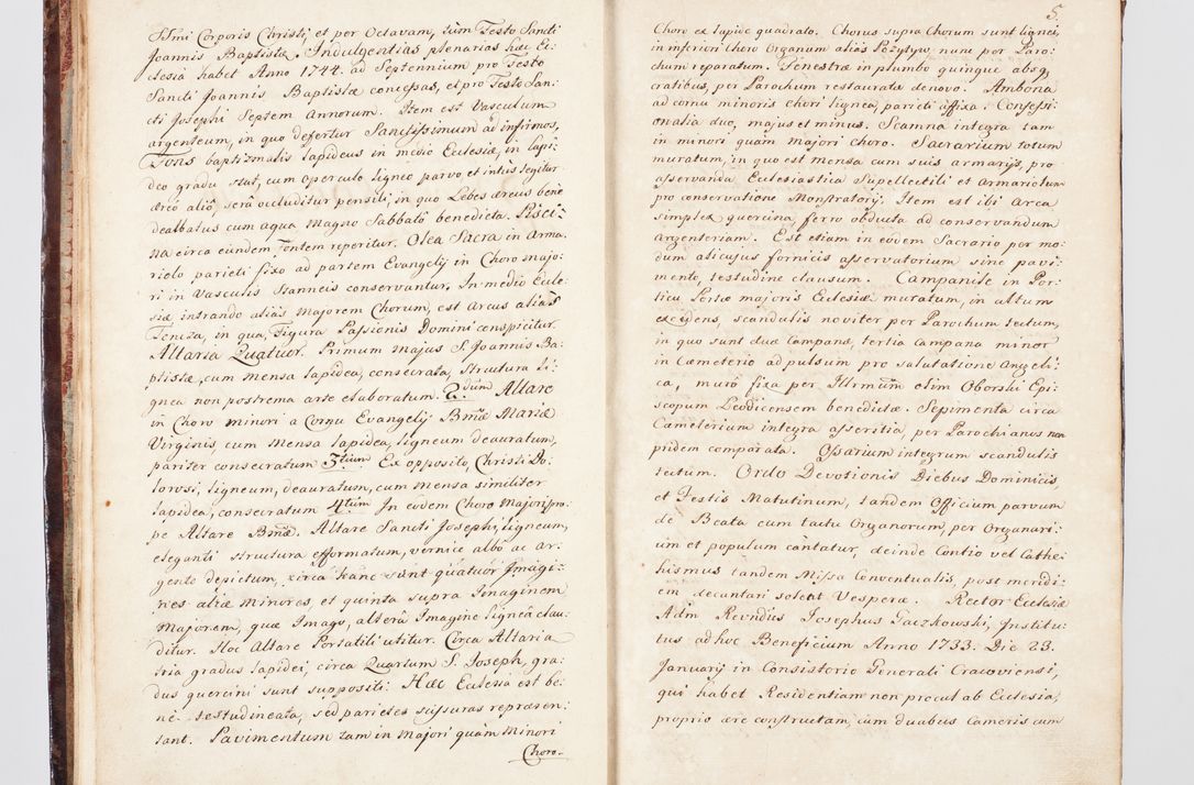 Zdjęcie nr 20 dla obiektu archiwalnego: Visitatio ecclesiarum parachialium, praebendarum, capellarum, hospitalium, confraternitatum, nec non beneficiorum in decanatu Scalensi Kostka comitis in Załuskie Załuski, episcopi Cracoviensis, ducis Severiae per me Andream Nehrebecki S.Th.D., Insignis Collegiatae Sandomieriensis canonicum et scholasticum Scarbimieiensem, delegatum et deputatum extraordinarium visitatorem a.D. 1748 die 23 mensis Aprilis inchoata, ac successivo anno eodem 1748 diec 24 Octobris finita