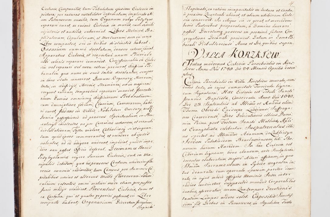 Zdjęcie nr 19 dla obiektu archiwalnego: Visitatio ecclesiarum parachialium, praebendarum, capellarum, hospitalium, confraternitatum, nec non beneficiorum in decanatu Scalensi Kostka comitis in Załuskie Załuski, episcopi Cracoviensis, ducis Severiae per me Andream Nehrebecki S.Th.D., Insignis Collegiatae Sandomieriensis canonicum et scholasticum Scarbimieiensem, delegatum et deputatum extraordinarium visitatorem a.D. 1748 die 23 mensis Aprilis inchoata, ac successivo anno eodem 1748 diec 24 Octobris finita