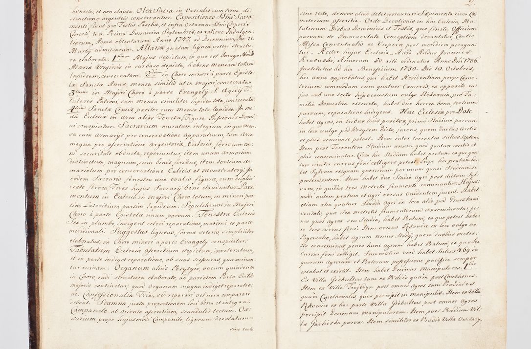 Zdjęcie nr 16 dla obiektu archiwalnego: Visitatio ecclesiarum parachialium, praebendarum, capellarum, hospitalium, confraternitatum, nec non beneficiorum in decanatu Scalensi Kostka comitis in Załuskie Załuski, episcopi Cracoviensis, ducis Severiae per me Andream Nehrebecki S.Th.D., Insignis Collegiatae Sandomieriensis canonicum et scholasticum Scarbimieiensem, delegatum et deputatum extraordinarium visitatorem a.D. 1748 die 23 mensis Aprilis inchoata, ac successivo anno eodem 1748 diec 24 Octobris finita