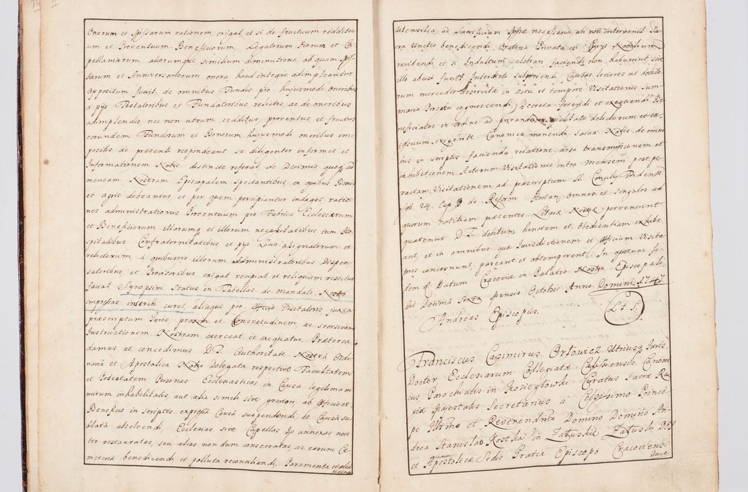 Zdjęcie nr 11 dla obiektu archiwalnego: Status ecclesiarum seu acta visitationis decanatuum Novi Montis et Bythomiensis in Polonia sub auspiciis Fel. regimine Cel. Principis R.D. Andrea Stanislai Kostka comitis in Załuskie Załuski, episcopi Cracoviensis, ducis Severiae, equitis Aquilae Albae, anno quo intra (1747 et 1748) conscripta