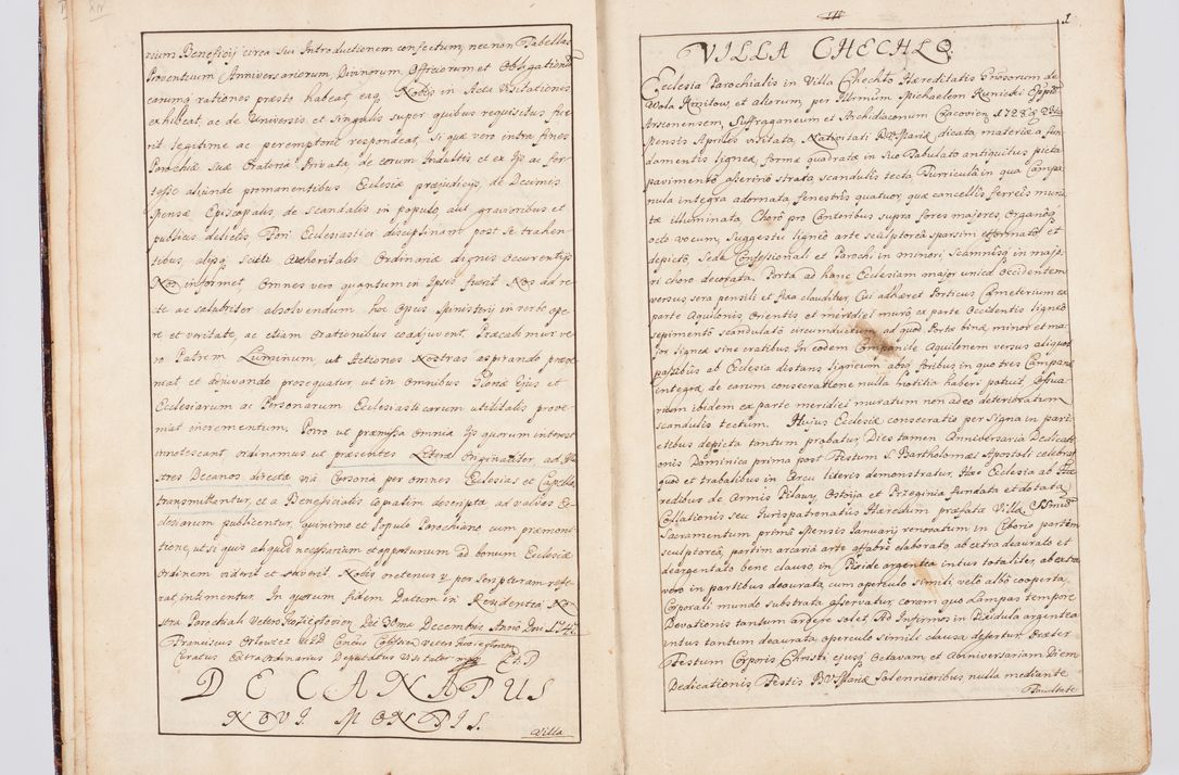 Zdjęcie nr 13 dla obiektu archiwalnego: Status ecclesiarum seu acta visitationis decanatuum Novi Montis et Bythomiensis in Polonia sub auspiciis Fel. regimine Cel. Principis R.D. Andrea Stanislai Kostka comitis in Załuskie Załuski, episcopi Cracoviensis, ducis Severiae, equitis Aquilae Albae, anno quo intra (1747 et 1748) conscripta