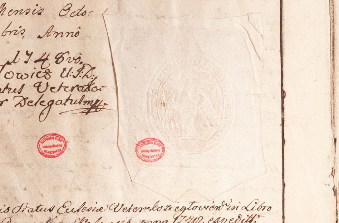 Zdjęcie nr 240 dla obiektu archiwalnego: Status ecclesiarum seu acta visitationis decanatuum Novi Montis et Bythomiensis in Polonia sub auspiciis Fel. regimine Cel. Principis R.D. Andrea Stanislai Kostka comitis in Załuskie Załuski, episcopi Cracoviensis, ducis Severiae, equitis Aquilae Albae, anno quo intra (1747 et 1748) conscripta