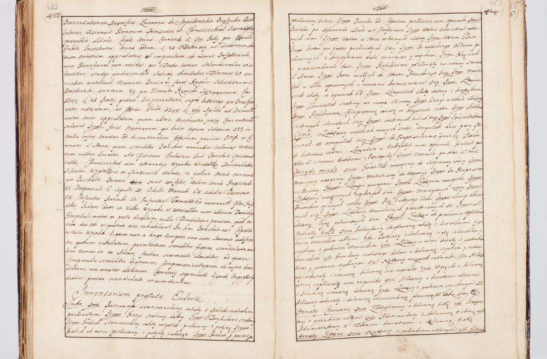 Zdjęcie nr 233 dla obiektu archiwalnego: Status ecclesiarum seu acta visitationis decanatuum Novi Montis et Bythomiensis in Polonia sub auspiciis Fel. regimine Cel. Principis R.D. Andrea Stanislai Kostka comitis in Załuskie Załuski, episcopi Cracoviensis, ducis Severiae, equitis Aquilae Albae, anno quo intra (1747 et 1748) conscripta