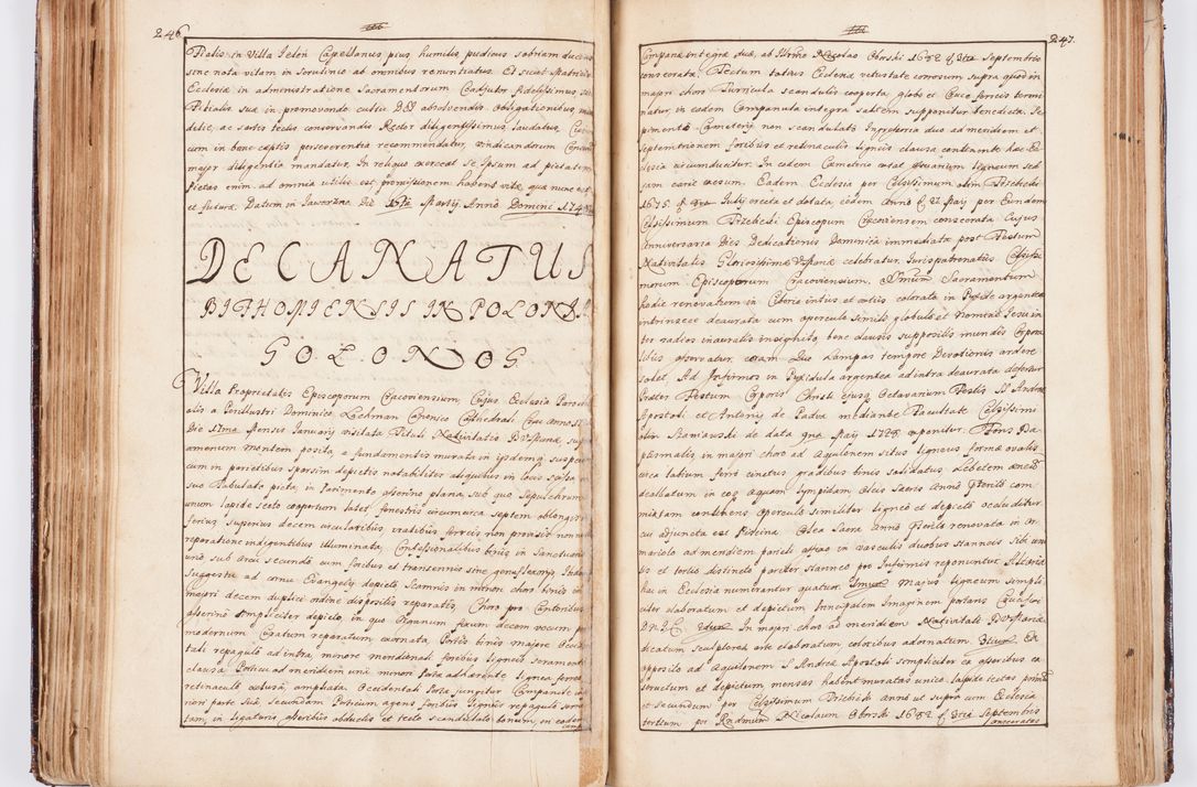 Zdjęcie nr 142 dla obiektu archiwalnego: Status ecclesiarum seu acta visitationis decanatuum Novi Montis et Bythomiensis in Polonia sub auspiciis Fel. regimine Cel. Principis R.D. Andrea Stanislai Kostka comitis in Załuskie Załuski, episcopi Cracoviensis, ducis Severiae, equitis Aquilae Albae, anno quo intra (1747 et 1748) conscripta