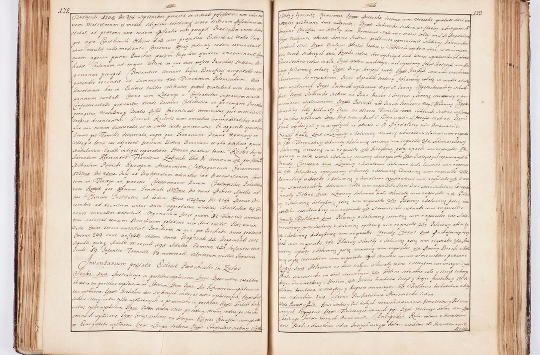 Zdjęcie nr 104 dla obiektu archiwalnego: Status ecclesiarum seu acta visitationis decanatuum Novi Montis et Bythomiensis in Polonia sub auspiciis Fel. regimine Cel. Principis R.D. Andrea Stanislai Kostka comitis in Załuskie Załuski, episcopi Cracoviensis, ducis Severiae, equitis Aquilae Albae, anno quo intra (1747 et 1748) conscripta