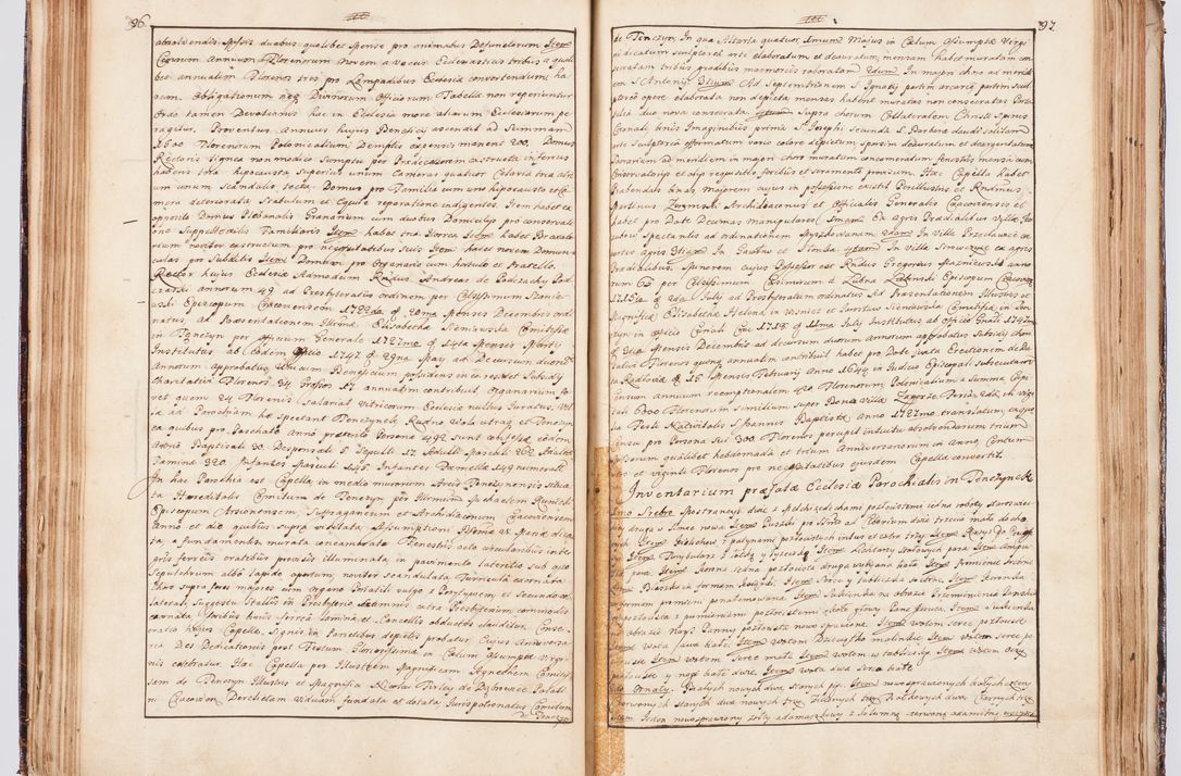 Zdjęcie nr 65 dla obiektu archiwalnego: Status ecclesiarum seu acta visitationis decanatuum Novi Montis et Bythomiensis in Polonia sub auspiciis Fel. regimine Cel. Principis R.D. Andrea Stanislai Kostka comitis in Załuskie Załuski, episcopi Cracoviensis, ducis Severiae, equitis Aquilae Albae, anno quo intra (1747 et 1748) conscripta
