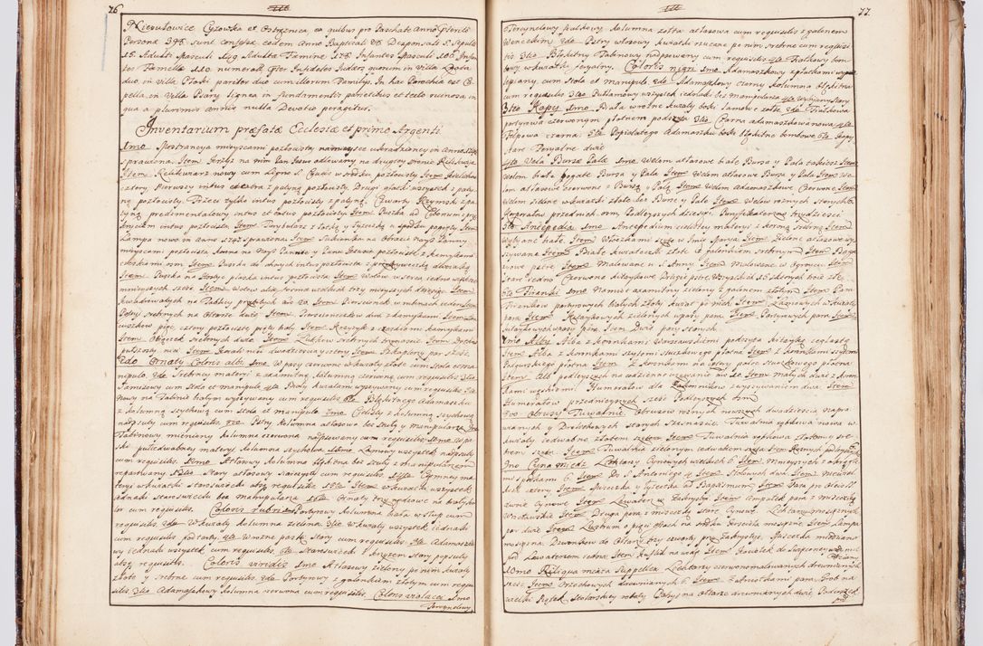 Zdjęcie nr 55 dla obiektu archiwalnego: Status ecclesiarum seu acta visitationis decanatuum Novi Montis et Bythomiensis in Polonia sub auspiciis Fel. regimine Cel. Principis R.D. Andrea Stanislai Kostka comitis in Załuskie Załuski, episcopi Cracoviensis, ducis Severiae, equitis Aquilae Albae, anno quo intra (1747 et 1748) conscripta