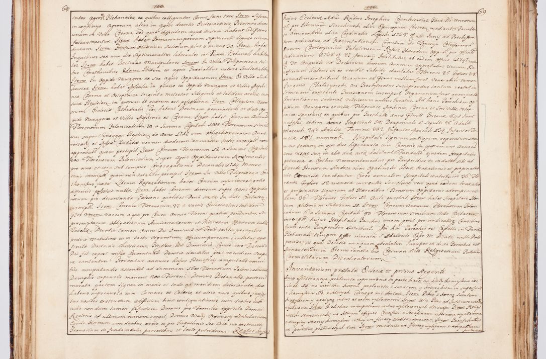 Zdjęcie nr 50 dla obiektu archiwalnego: Status ecclesiarum seu acta visitationis decanatuum Novi Montis et Bythomiensis in Polonia sub auspiciis Fel. regimine Cel. Principis R.D. Andrea Stanislai Kostka comitis in Załuskie Załuski, episcopi Cracoviensis, ducis Severiae, equitis Aquilae Albae, anno quo intra (1747 et 1748) conscripta