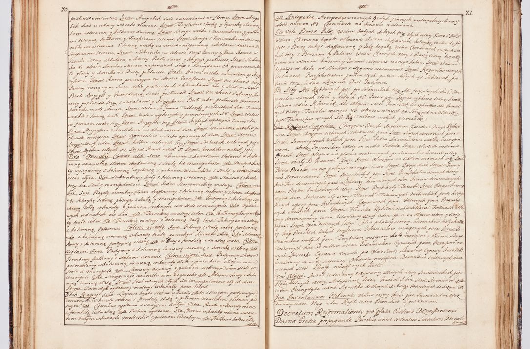 Zdjęcie nr 51 dla obiektu archiwalnego: Status ecclesiarum seu acta visitationis decanatuum Novi Montis et Bythomiensis in Polonia sub auspiciis Fel. regimine Cel. Principis R.D. Andrea Stanislai Kostka comitis in Załuskie Załuski, episcopi Cracoviensis, ducis Severiae, equitis Aquilae Albae, anno quo intra (1747 et 1748) conscripta