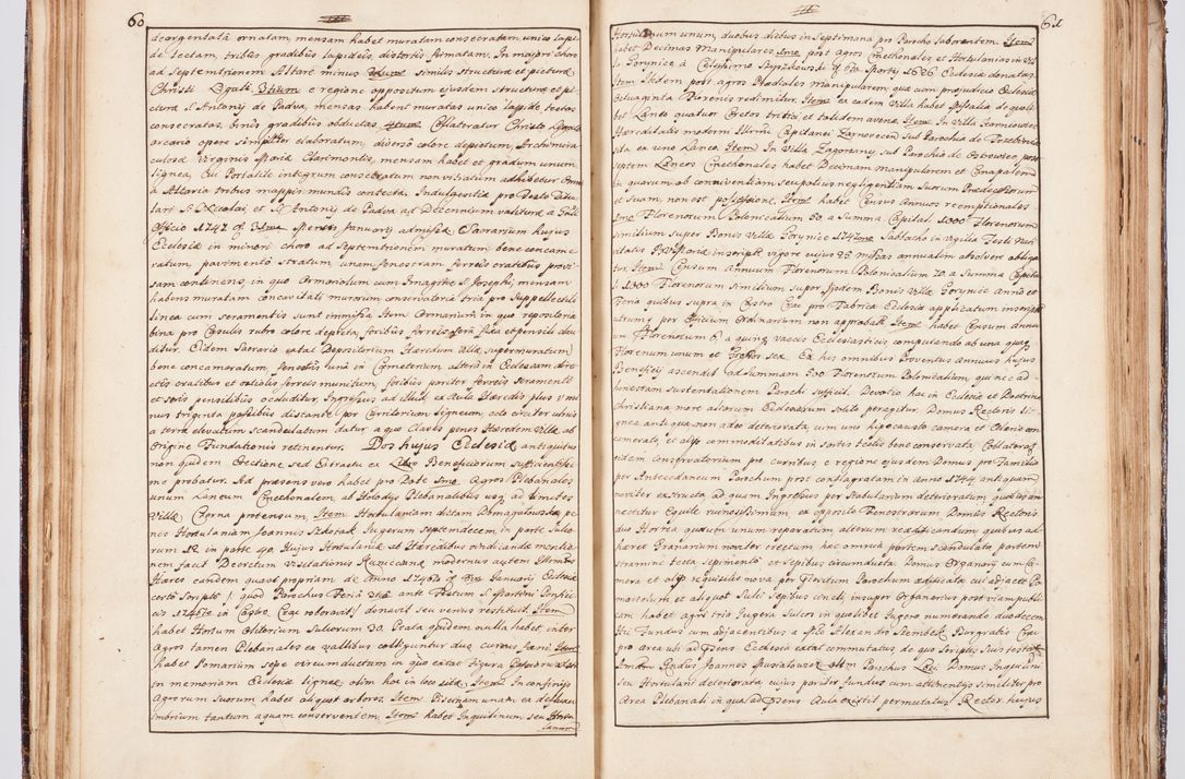 Zdjęcie nr 46 dla obiektu archiwalnego: Status ecclesiarum seu acta visitationis decanatuum Novi Montis et Bythomiensis in Polonia sub auspiciis Fel. regimine Cel. Principis R.D. Andrea Stanislai Kostka comitis in Załuskie Załuski, episcopi Cracoviensis, ducis Severiae, equitis Aquilae Albae, anno quo intra (1747 et 1748) conscripta