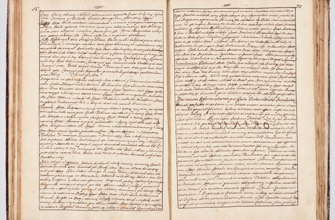 Zdjęcie nr 44 dla obiektu archiwalnego: Status ecclesiarum seu acta visitationis decanatuum Novi Montis et Bythomiensis in Polonia sub auspiciis Fel. regimine Cel. Principis R.D. Andrea Stanislai Kostka comitis in Załuskie Załuski, episcopi Cracoviensis, ducis Severiae, equitis Aquilae Albae, anno quo intra (1747 et 1748) conscripta