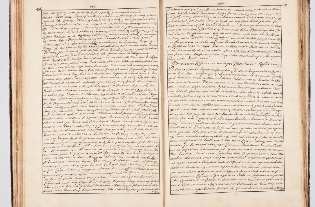 Zdjęcie nr 39 dla obiektu archiwalnego: Status ecclesiarum seu acta visitationis decanatuum Novi Montis et Bythomiensis in Polonia sub auspiciis Fel. regimine Cel. Principis R.D. Andrea Stanislai Kostka comitis in Załuskie Załuski, episcopi Cracoviensis, ducis Severiae, equitis Aquilae Albae, anno quo intra (1747 et 1748) conscripta