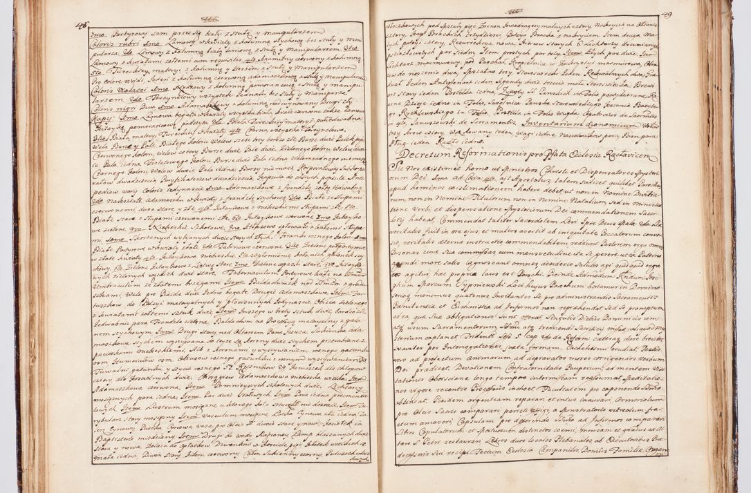 Zdjęcie nr 38 dla obiektu archiwalnego: Status ecclesiarum seu acta visitationis decanatuum Novi Montis et Bythomiensis in Polonia sub auspiciis Fel. regimine Cel. Principis R.D. Andrea Stanislai Kostka comitis in Załuskie Załuski, episcopi Cracoviensis, ducis Severiae, equitis Aquilae Albae, anno quo intra (1747 et 1748) conscripta