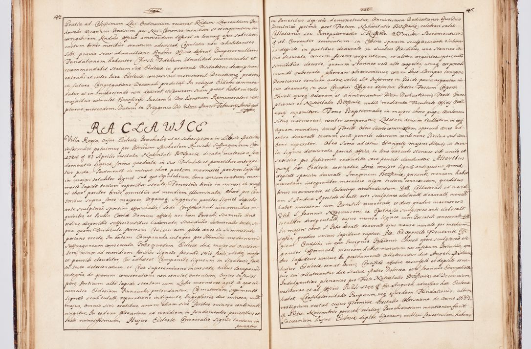 Zdjęcie nr 36 dla obiektu archiwalnego: Status ecclesiarum seu acta visitationis decanatuum Novi Montis et Bythomiensis in Polonia sub auspiciis Fel. regimine Cel. Principis R.D. Andrea Stanislai Kostka comitis in Załuskie Załuski, episcopi Cracoviensis, ducis Severiae, equitis Aquilae Albae, anno quo intra (1747 et 1748) conscripta