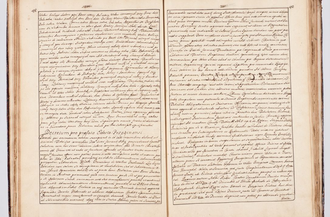 Zdjęcie nr 35 dla obiektu archiwalnego: Status ecclesiarum seu acta visitationis decanatuum Novi Montis et Bythomiensis in Polonia sub auspiciis Fel. regimine Cel. Principis R.D. Andrea Stanislai Kostka comitis in Załuskie Załuski, episcopi Cracoviensis, ducis Severiae, equitis Aquilae Albae, anno quo intra (1747 et 1748) conscripta