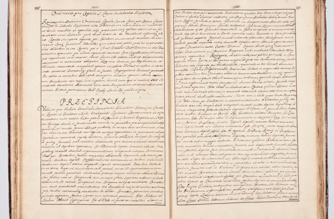 Zdjęcie nr 33 dla obiektu archiwalnego: Status ecclesiarum seu acta visitationis decanatuum Novi Montis et Bythomiensis in Polonia sub auspiciis Fel. regimine Cel. Principis R.D. Andrea Stanislai Kostka comitis in Załuskie Załuski, episcopi Cracoviensis, ducis Severiae, equitis Aquilae Albae, anno quo intra (1747 et 1748) conscripta