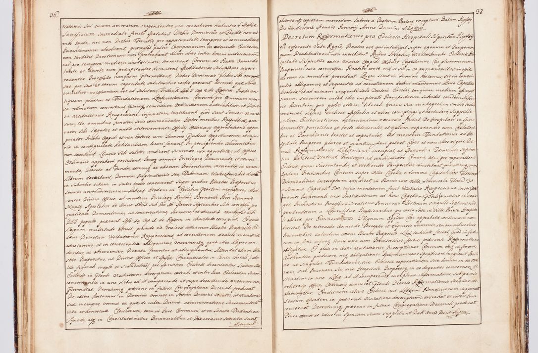 Zdjęcie nr 32 dla obiektu archiwalnego: Status ecclesiarum seu acta visitationis decanatuum Novi Montis et Bythomiensis in Polonia sub auspiciis Fel. regimine Cel. Principis R.D. Andrea Stanislai Kostka comitis in Załuskie Załuski, episcopi Cracoviensis, ducis Severiae, equitis Aquilae Albae, anno quo intra (1747 et 1748) conscripta